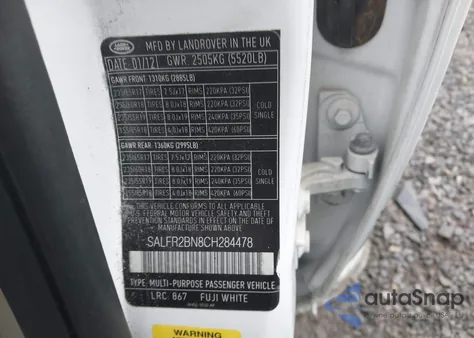 2012 Land Rover Lr2 from USA, damaged, VIN SALFR2BN8CH284478